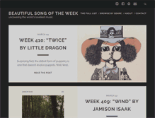 Tablet Screenshot of beautifulsongoftheweek.com